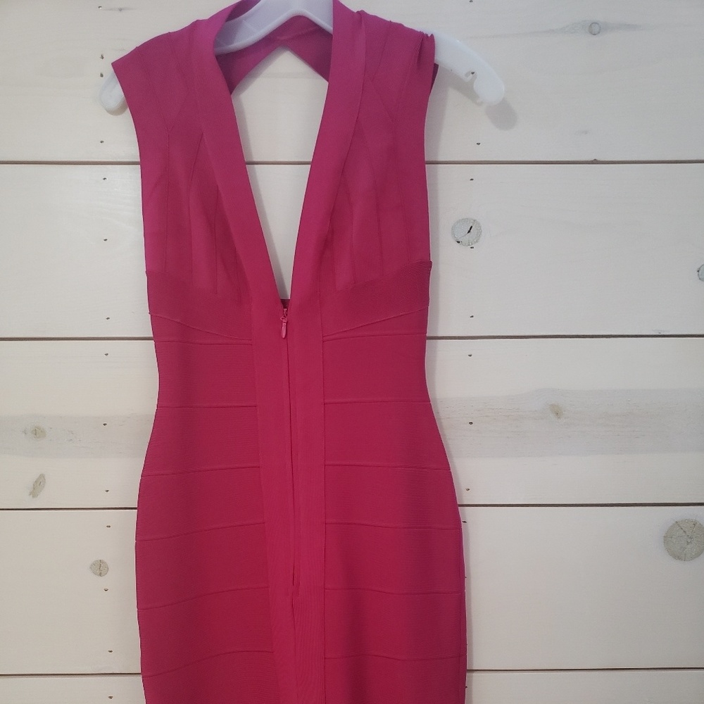 Pink Herve Leger Dress